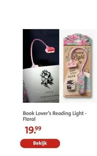 Bruna Book Lover's Reading Light - Floral aanbieding