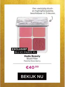 ICI Paris XL Huda Beauty Blush Filter Palette Rose Berry aanbieding