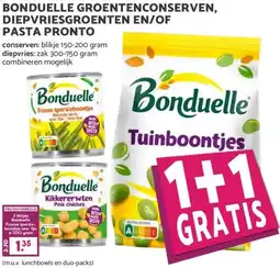 Boon`s Markt BONDUELLE GROENTENCONSERVEN, DIEPVRIESGROENTEN EN/OF PASTA PRONTO aanbieding