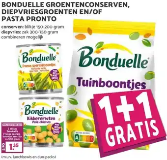 Boon`s Markt BONDUELLE GROENTENCONSERVEN, DIEPVRIESGROENTEN EN/OF PASTA PRONTO aanbieding