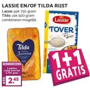 Boon`s Markt LASSIE EN/OF TILDA RIJST aanbieding