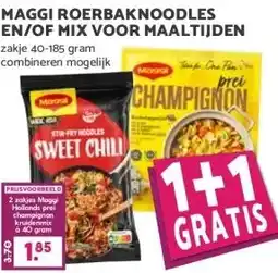 Boon`s Markt MAGGI ROERBAKNOODLES EN/OF MIX VOOR MAALTIJDEN aanbieding