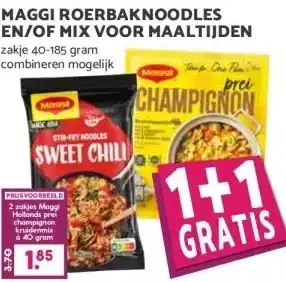 Boon`s Markt MAGGI ROERBAKNOODLES EN/OF MIX VOOR MAALTIJDEN aanbieding