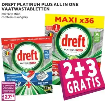 Boon`s Markt DREFT PLATINUM PLUS ALL IN ONE VAATWASTABLETTEN aanbieding