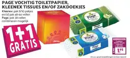 Boon`s Markt PAGE VOCHTIG TOILETPAPIER, KLEENEX TISSUES EN/OF ZAKDOEKJES aanbieding