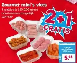 Boon`s Markt Gourmet mini's vlees aanbieding