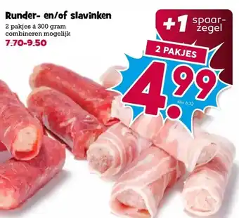 Boon`s Markt Runder- en/of slavinken aanbieding