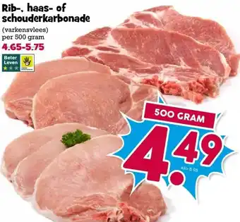 Boon`s Markt Rib-, haas- of schouderkarbonade aanbieding