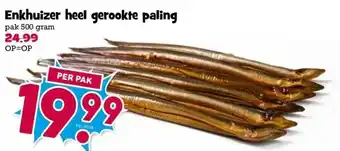 Boon`s Markt Enkhuizer heel gerookte paling aanbieding