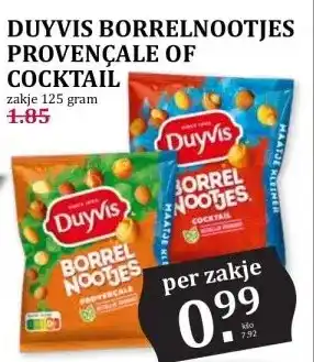 Boon`s Markt DUYVIS BORRELNOOTJES PROVENÇALE OF COCKTAIL aanbieding