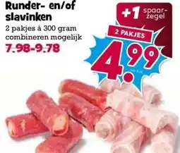 Boon`s Markt Runder- en/of slavinken aanbieding