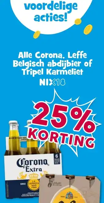 Boon`s Markt Alle Corona, Leffe Belgisch abdijbier of Tripel Karmeliet aanbieding