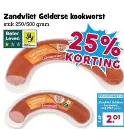 Boon`s Markt Zandvliet Gelderse kookworst aanbieding