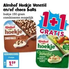 Boon`s Markt Almhof Hoekje Venetië en/of choco balls aanbieding