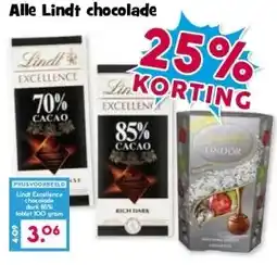 Boon`s Markt Alle Lindt chocolade aanbieding