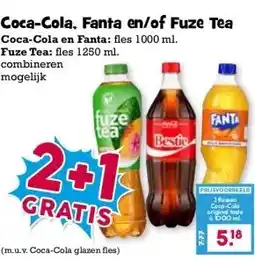 Boon`s Markt Coca-Cola, Fanta en/of Fuze Tea aanbieding