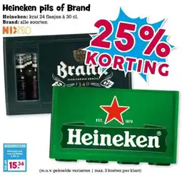 Boon`s Markt Heineken pils of Brand aanbieding