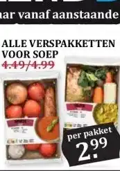 Boon`s Markt ALLE VERSPAKKETTEN VOOR SOEP aanbieding