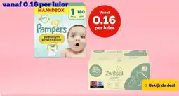 Bol.com vanaf 0.16 per luier aanbieding