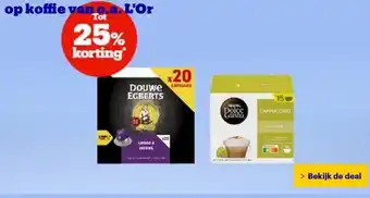 Bol.com op koffie van o.a. L'Or aanbieding