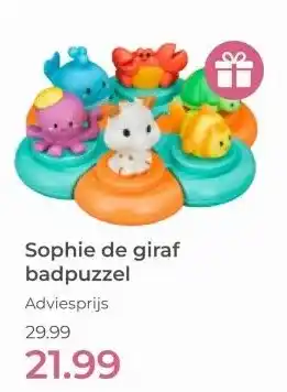 Prenatal Sophie de giraf badpuzzel aanbieding