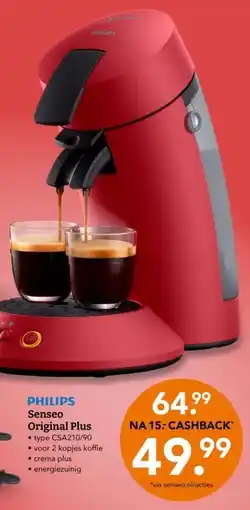 Blokker PHILIPS Senseo Original Plus aanbieding