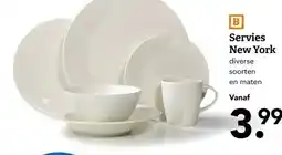Blokker Servies New York aanbieding