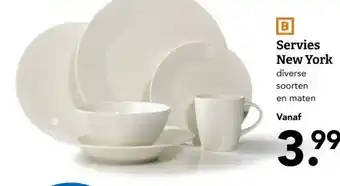 Blokker Servies New York aanbieding