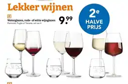 Blokker Waterglazen, rode- of witte wijnglazen aanbieding