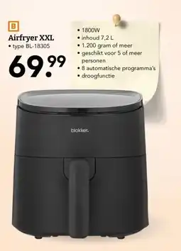 Blokker Airfryer XXL aanbieding