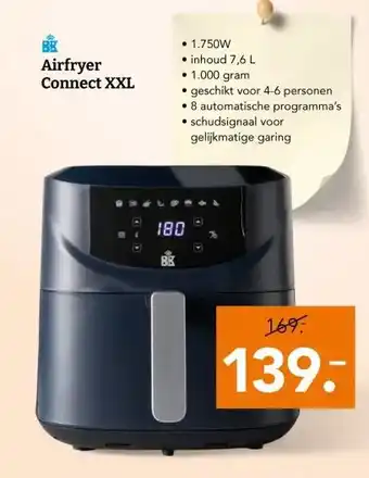 Blokker Airfryer Connect XXL aanbieding