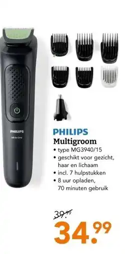 Blokker PHILIPS Multigroom aanbieding
