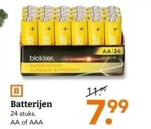 Blokker Batterijen aanbieding