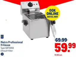 Makro Metro Professional friteuse aanbieding