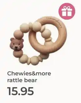 Prenatal Chewies&more rattle bear aanbieding