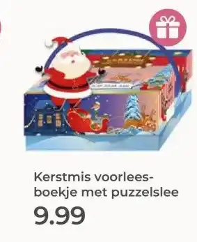Prenatal Kerstmis voorlees- boekje met puzzelslee aanbieding