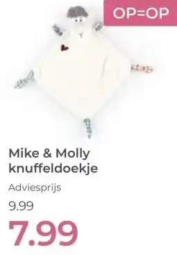 Prenatal Mike & Molly knuffeldoekje aanbieding