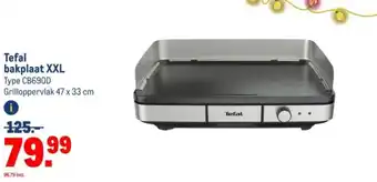 Makro Tefal bakplaat XXL aanbieding