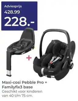 Prenatal Maxi-cosi Pebble Pro + Familyfix3 base aanbieding