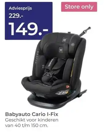 Prenatal Babyauto Cario I-Fix aanbieding