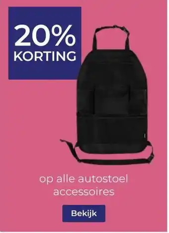 Prenatal alle autostoel accessoires aanbieding