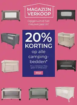 Prenatal alle camping- bedden aanbieding