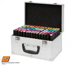 Action DécoTime twinmarkers in koffer aanbieding