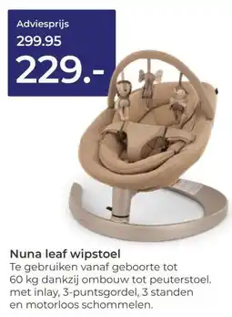 Prenatal Nuna leaf wipstoel aanbieding