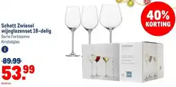 Makro Schott Zwiesel wijnglazenset 18-delig aanbieding