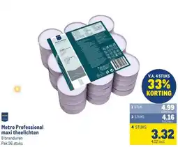 Makro Metro Professional maxi theelichten aanbieding