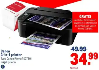 Makro Canon 3-in-1 printer aanbieding