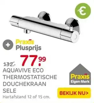 Praxis Aquavive Thermostatische Douchekraan aanbieding