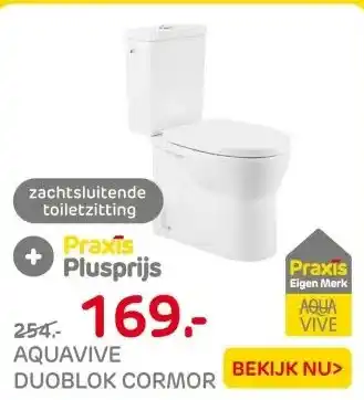 Praxis AquaVive duoblok toilet Cormor I aanbieding