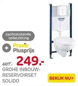 Praxis Grohe Solido Inbouwtoilet set met aanbieding